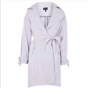 Topshop lavender light purple trench coat